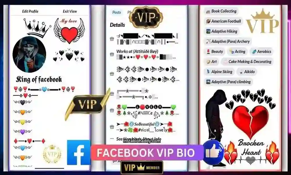Facebook VIP Bio