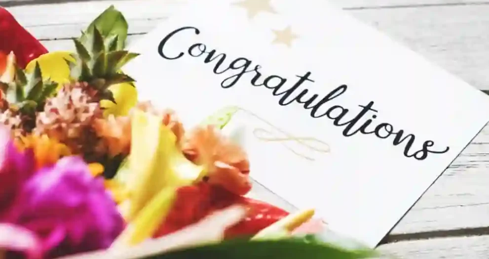 Congratulations